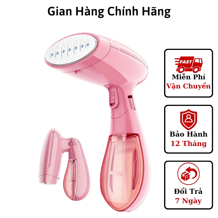 Bàn là hơi nước cầm tay gấp gọn Sokany 1500W - Bàn ủi hơi nước đứng thế hệ mới ủi mạnh, siêu phăng, giữ nước cho quần áo