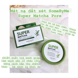 Mặt nạ Matcha trà xanh Some by me