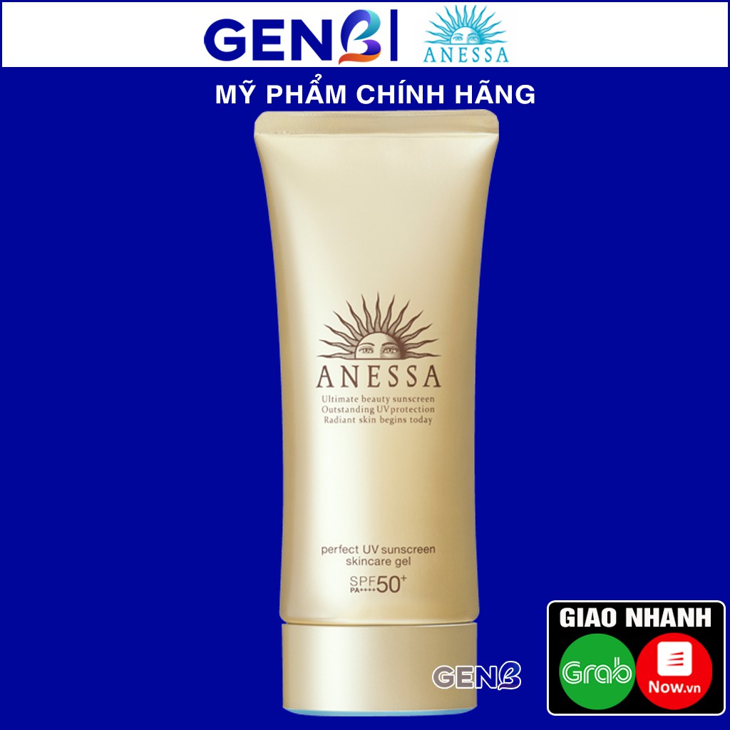 Kem Chống Nắng [Dạng GEL] Dưỡng Da Anessa 90g - SPF50+ PA++++ - Collagen Dưỡng Ẩm Chăm Sóc Da Shiseido -  Mỹ phẩm GENB