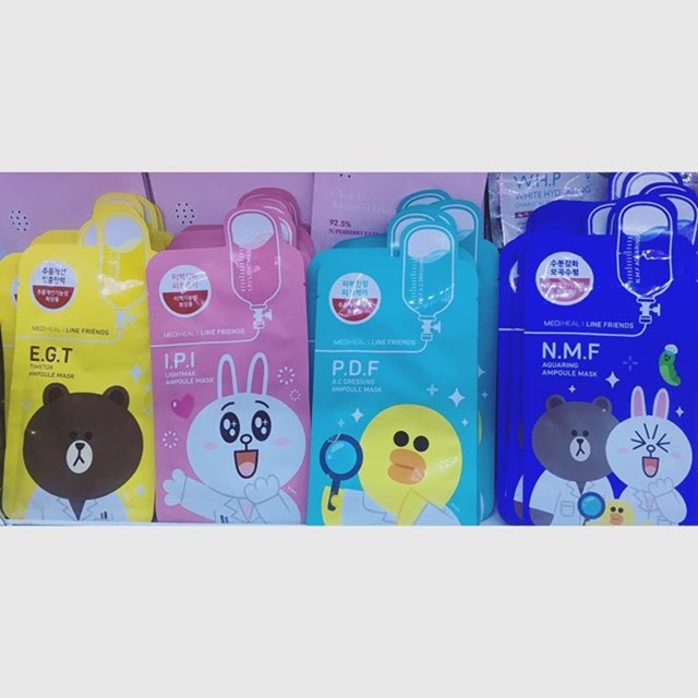 MẶT NẠ GIẤY MEDIHEAL LINE FRIENDS