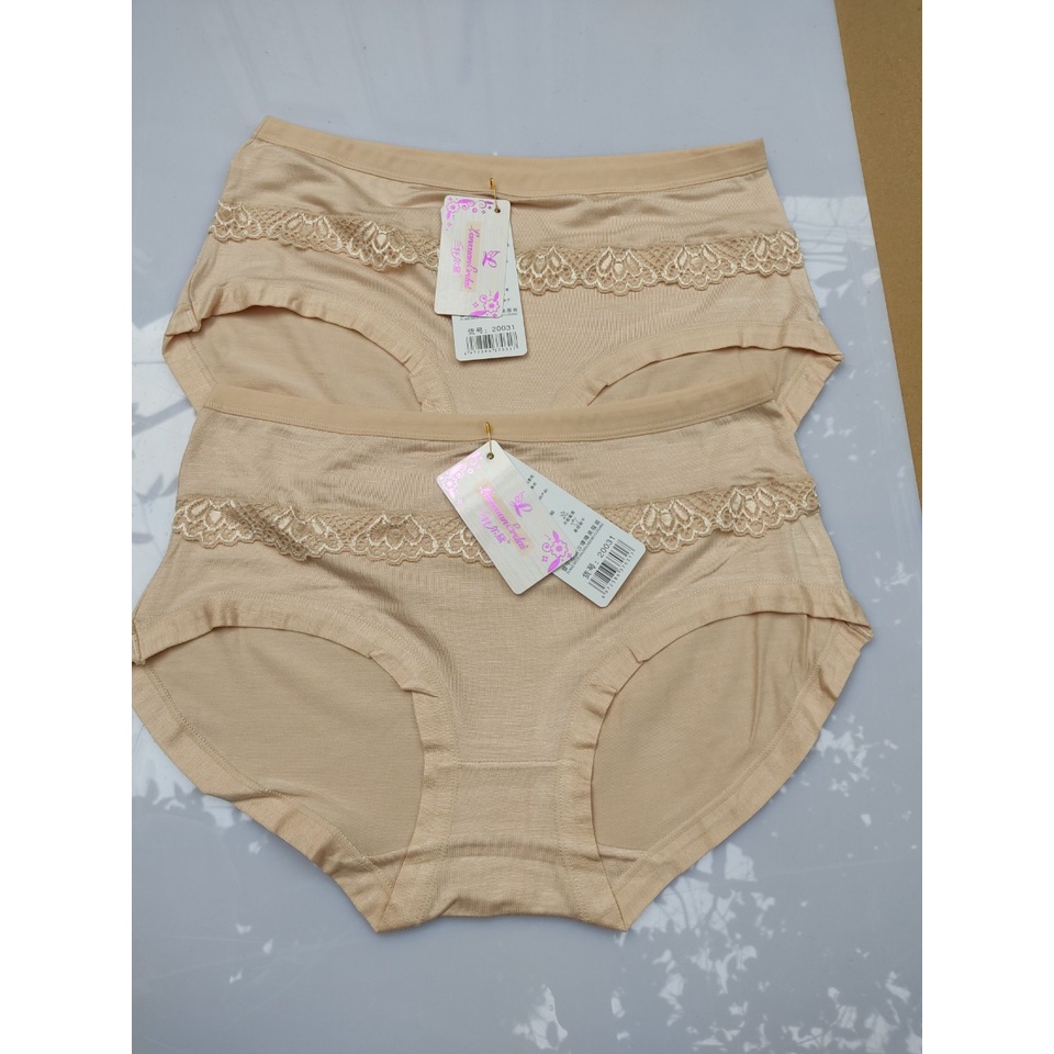 Combo 5 quần lót nữ cạp cao gen bụng nhẹ, quần lót cotton pha ren
