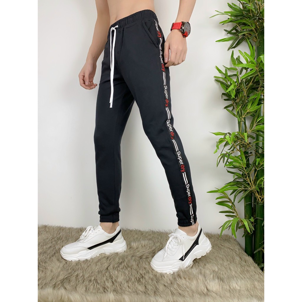 Quần Jogger nam thun nhiều màu ống ôm chất vải cao cấp vải mềm mịn hợp dáng