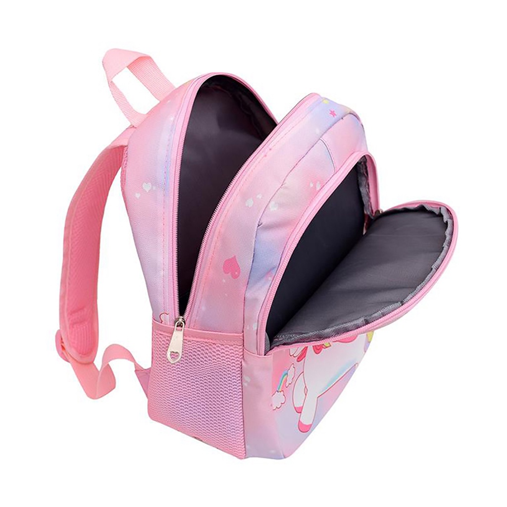 Ba Lô Đi Học Cỡ Lớn In Hoạt Hình Kỳ Lân / Nàng Tiên Cá Dễ Thương Cho Bé Mẫu Giáo