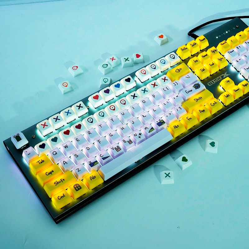 Nắp Gắn Phím Cách Nhiệt PBT Hình Trái Tim Cho Bàn Phím Cơ