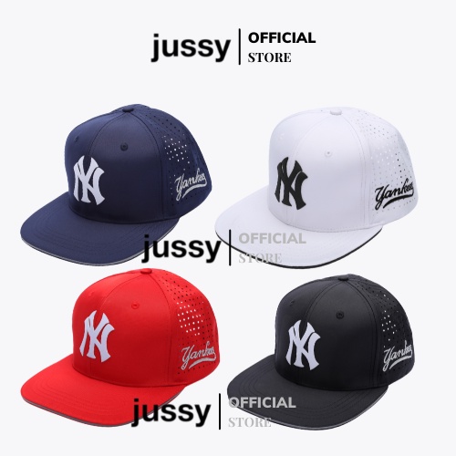 Mũ Snapback N-Y Jussy Fashion Thiết Kế Kiểu Nón Lưỡi Trai Nam Đục Lỗ 3D Chất Vải Dù Thoáng Mát Nhiều Màu Hot Trend