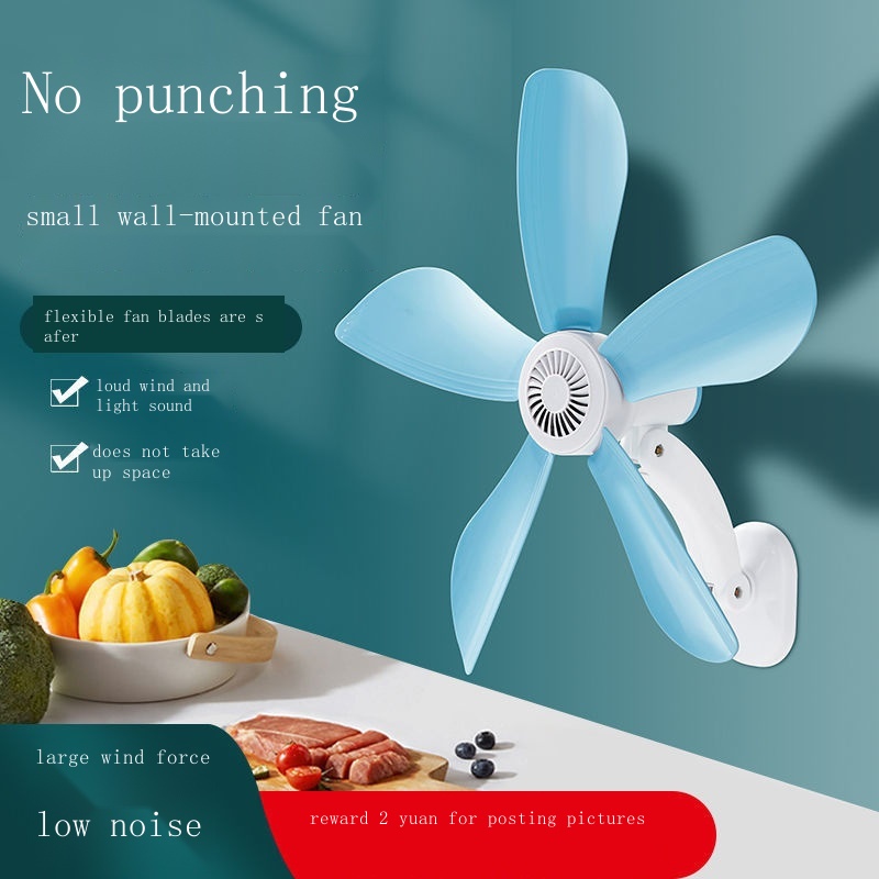 Quạt Mini Treo Tường Không Cần Khoan Tiện Dụng Cho Nhà Bếp/Phòng Tắm