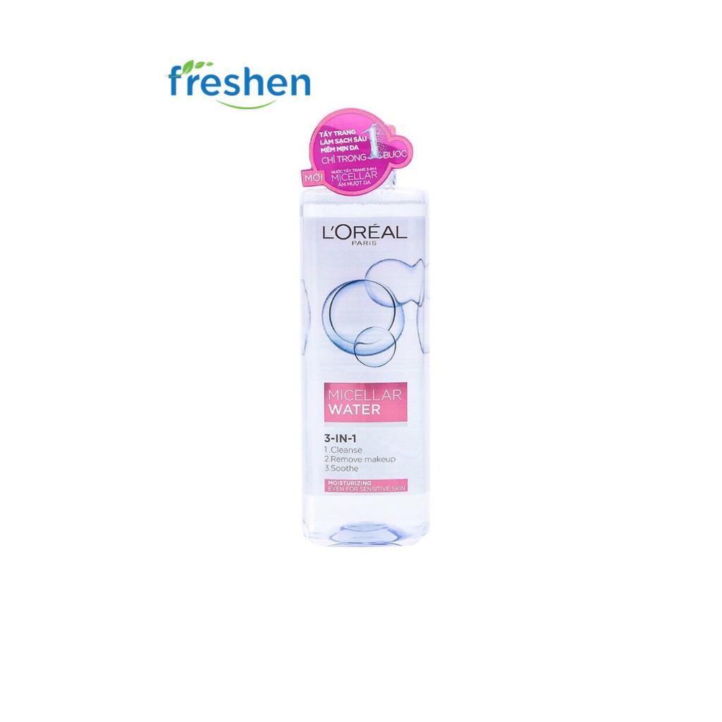  ✅ (CHÍNH HÃNG) Nước tẩy trang L'Oreal Paris 3-in-1 Micellar Water 95ml và 400ml