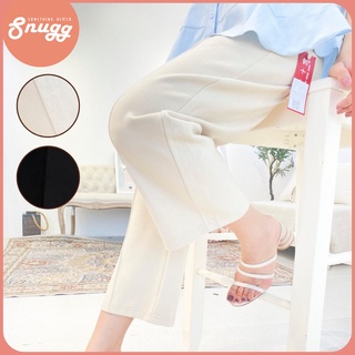 Quần dạ bầu dáng suông gân giữa Korea style