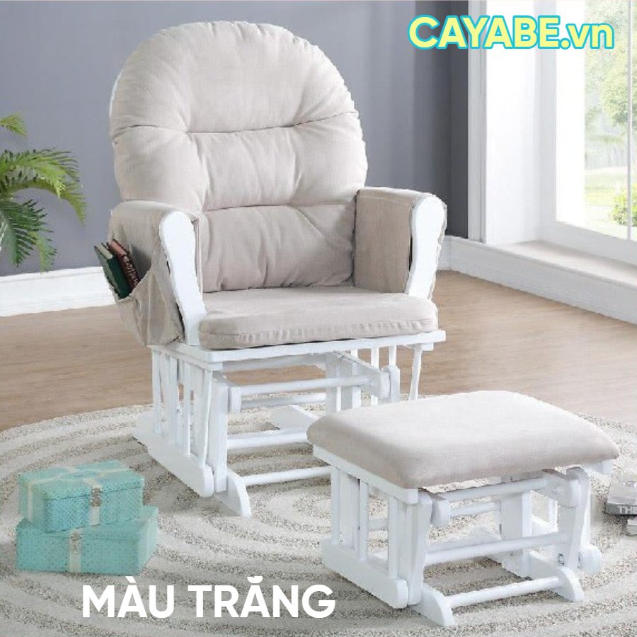 GHẾ LẮC THƯ GIÃN CAYABE CỰC ÊM GỖ TỰ NHIÊN XUẤT KHẨU CHO MẸ BẦU VÀ NGƯỜI LỚN