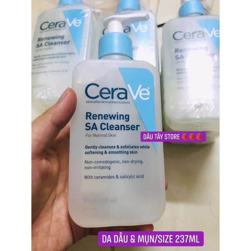 Sữa rửa mặt dịu nhẹ CERAVE Foaming & Hydrating (Da dầu & Da khô & DA DẦU MỤN) 237ML/473ML