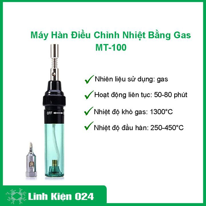 Máy Hàn Điều Chỉnh Nhiệt Bằng Gas MT-100