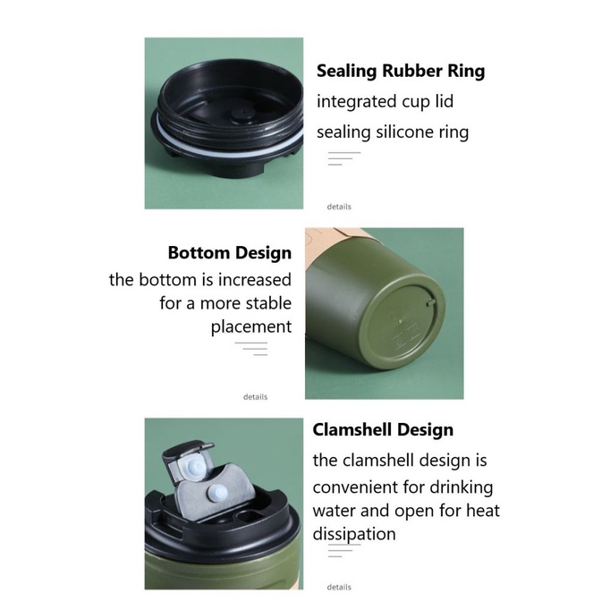 500ml Ly Cà Phê Sáng Tạo Sinh Viên Bình Thường Nhựa Cup Sữa Xách Tay Trà Cup cho Nhân Viên Văn Phòng