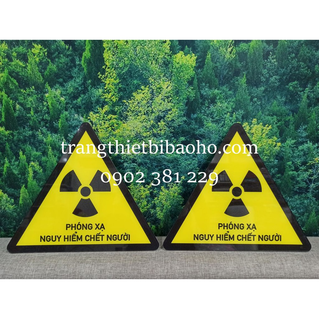 Biển cảnh báo chất phóng xạ nguy hiểm chết người - hình thật