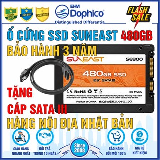 Ổ cứng SSD SunEast 480GB nội địa Nhật Bản CHÍNH HÃNG Bảo hành 3 năm Tặng cáp dữ liệu Sata 3.0 thumbnail