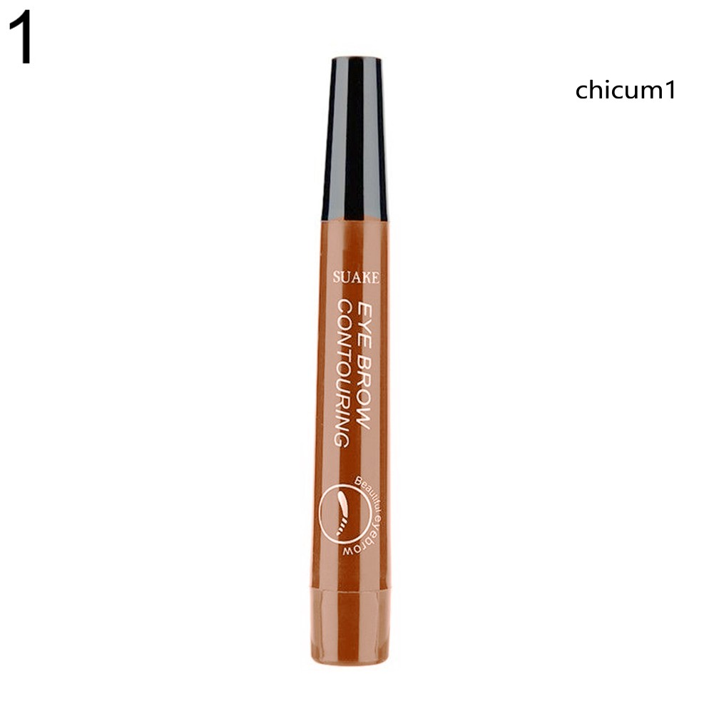 Bút Kẻ Chân Mày Chia 4 Nhánh Kháng Nước Bền Màu Độc Đáo