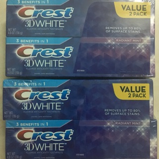 Kem đánh răng Crest 3D White 3 in 1 tuýp 116g