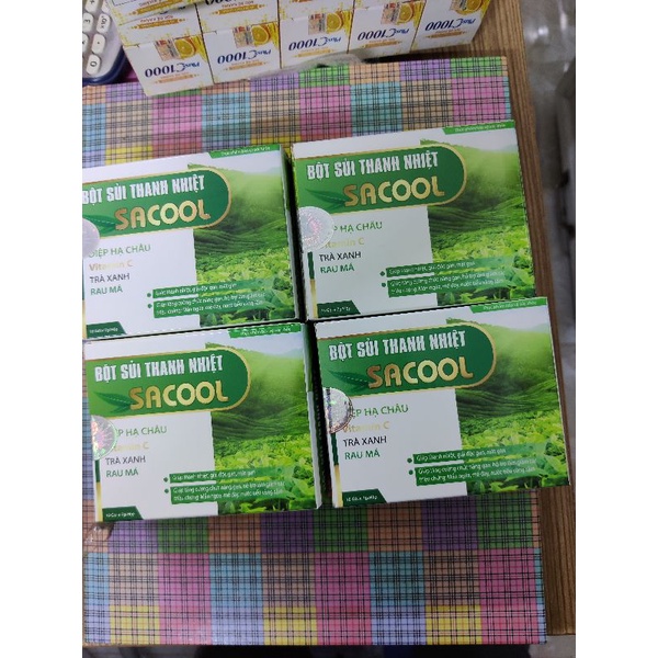 Bột sủi thanh nhiệt sacool tăng cường chức năng gan
