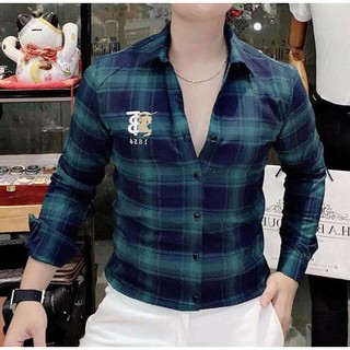 Áo Sơ-mi Nam Chất Lụa Kẻ Sọc Burberry