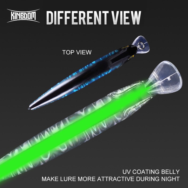 Mồi Câu Cá Giả Kingdom Chất Lượng Cao Kích Thước 60mm 6g 80mm 9g 105mm 18.6g