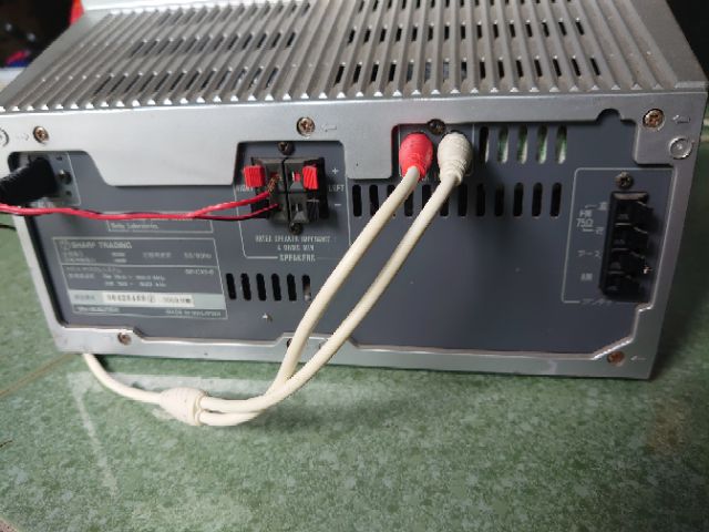 Cục dàn mini Sharp CX8 bãi zin, dùng ghép loa nghe đt, máy tính