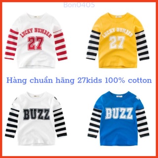 Áo Thun Bé Trai Dài Tay 100% Cotton 27KIDS