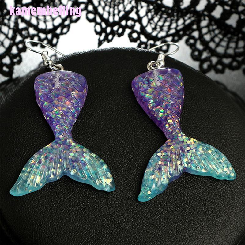 Bông Tai Handmade Hình Đuôi Cá Thời Trang Cho Nữ