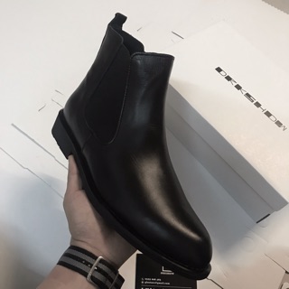 [FREESHIP] Giày chelsea boot nam da bò thật  cổ chun không da kiểu dáng RO lười tăng chiều cao công sở cá tính năng động