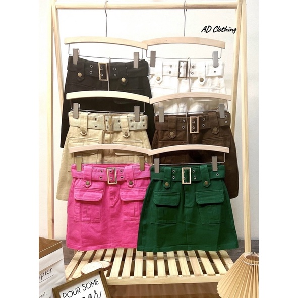 CHÂN VÁY KAKI TÚI HỘP KÈN ĐAI QC MS17551