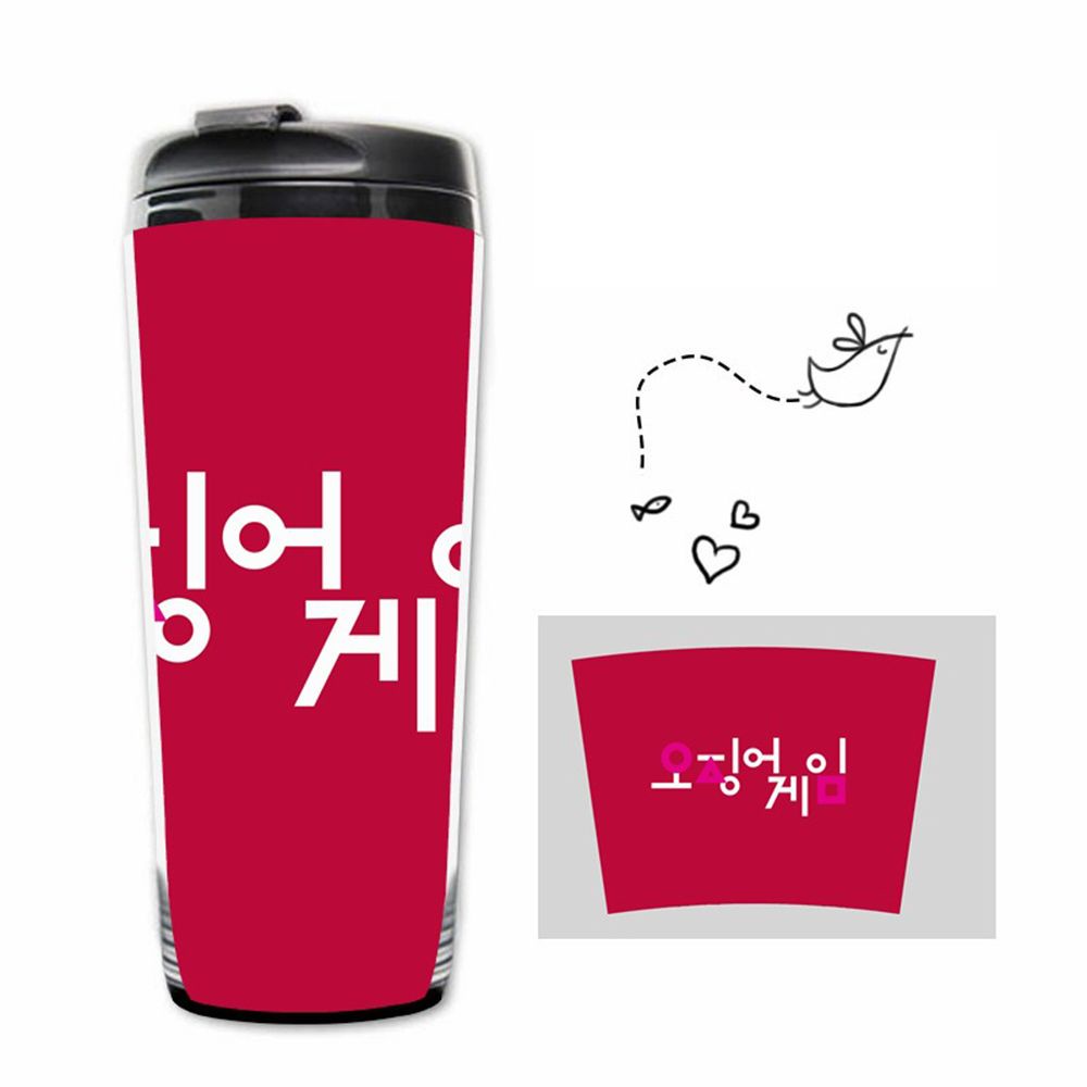 Cốc Đựng Nước Giữ Nhiệt Hai Lớp Bằng Nhựa Bền Bỉ Cho Fan Hâm Mộ TV Play 046 Lee Jung Jae