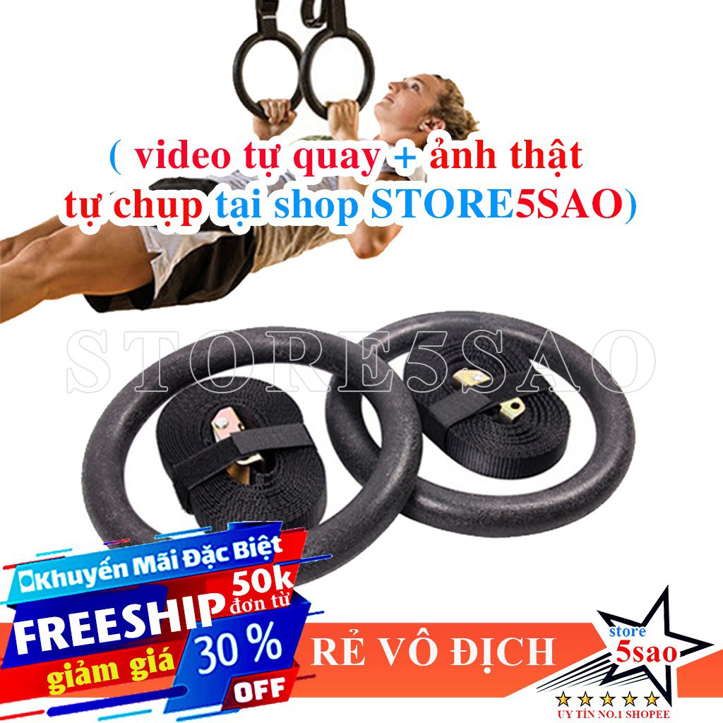 🎁 Bộ vòng xà tay Ring Dip giá rẻ /⭐ FREESHIP ⭐/ Dụng cụ tập street workout