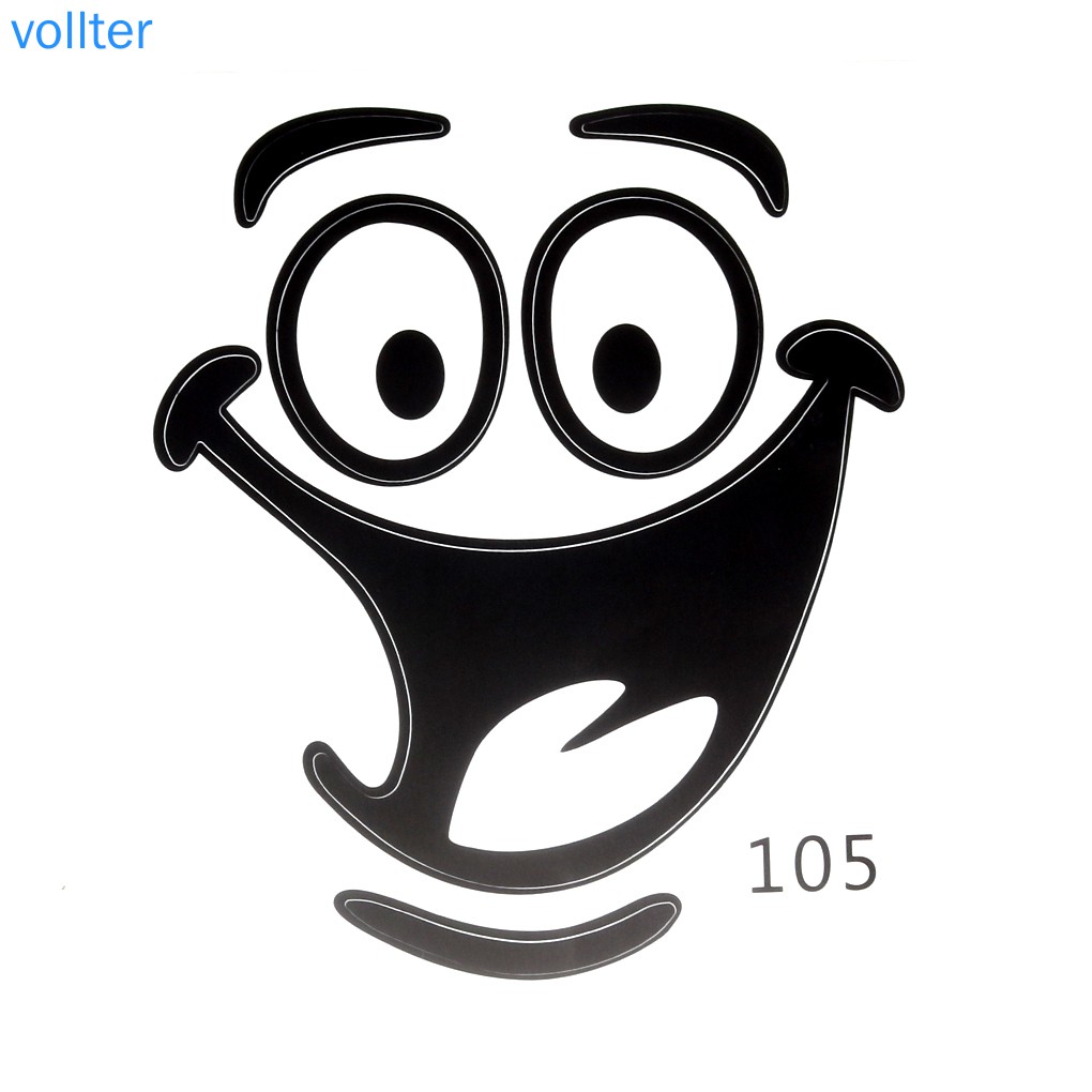 Sticker dán trang trí bồn vệ sinh đa năng hình mặt cười vui nhộn bằng PVC