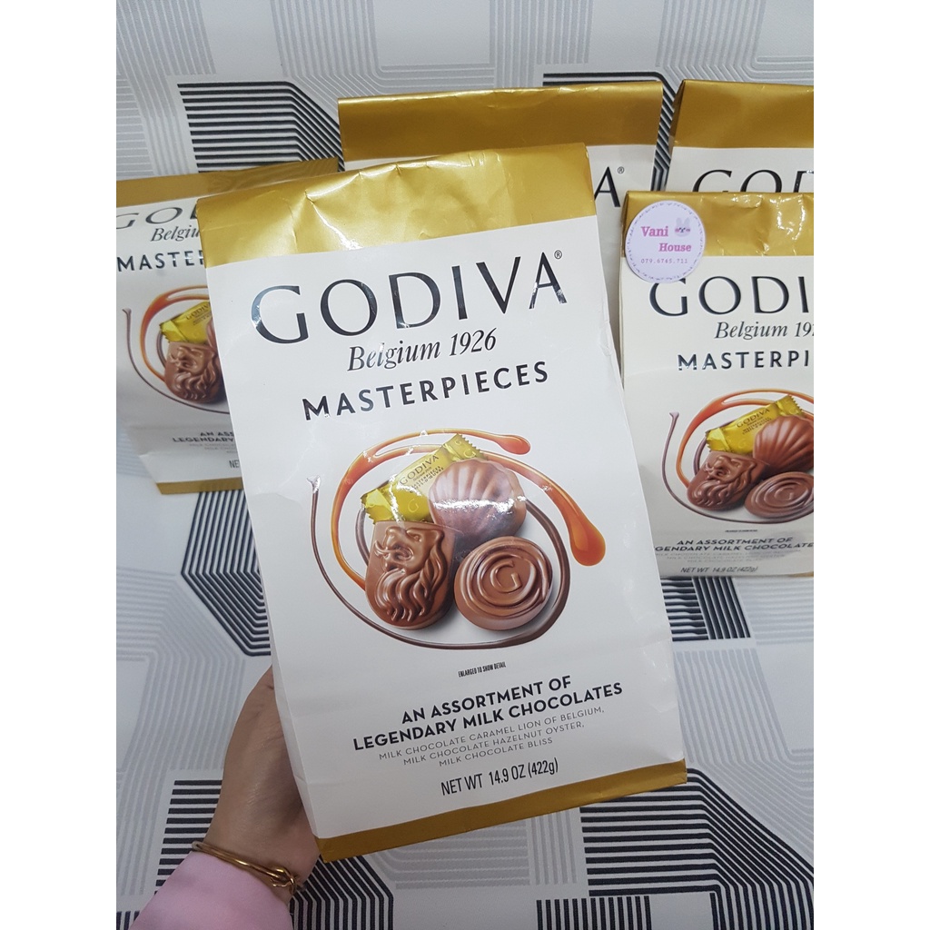 Socola GODIVA BELGIUM 1926 MASTERPIECES huyền thoại của Bỉ 422gr