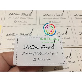 Combo 500 tem dán 6 x 4 cm in theo yêu cầu