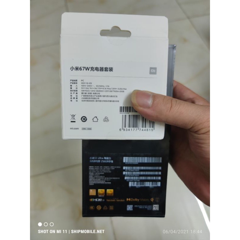 Sạc cáp Xiaomi 67W Pad 5 Pro , Mi 11 Pro , Mi 11 Ultra { Brand New }