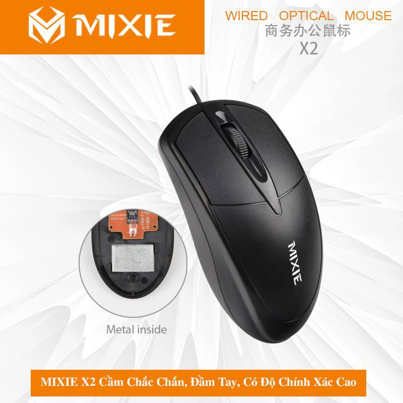 Chuột có dây MIXIE X2 3 Phím Bấm - Chính Hãng - Bảo Hành 12 Tháng. | BigBuy360 - bigbuy360.vn