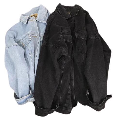 HCM Áo Khoác Jean Nam  Nữ Unisex Xanh Đen Huyền Thoại AKJ1006