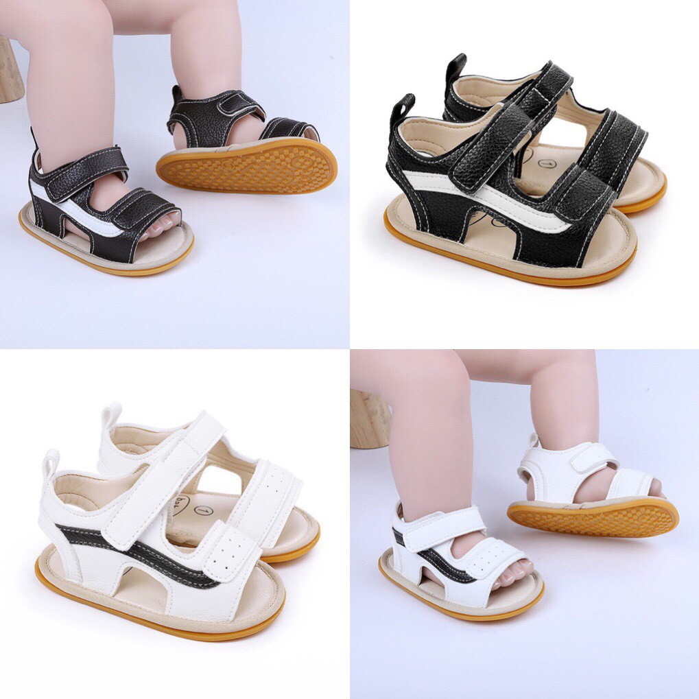 [Hàng mới về]Giày Sandal tập đi cho bé đế cao su chống trơn trượt cao cấp cực chất mềm mại cho bé trai bé gái