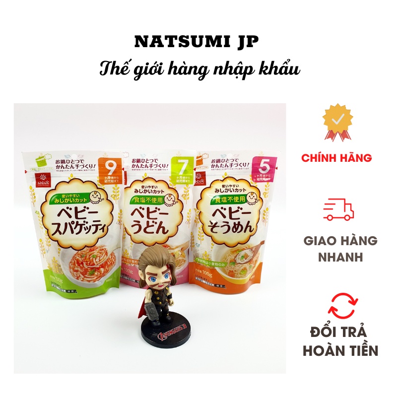 Mì Somen tách muối Hakubaku Nhật cho bé 5M+, 7M+,9M+ ( Date 2026)