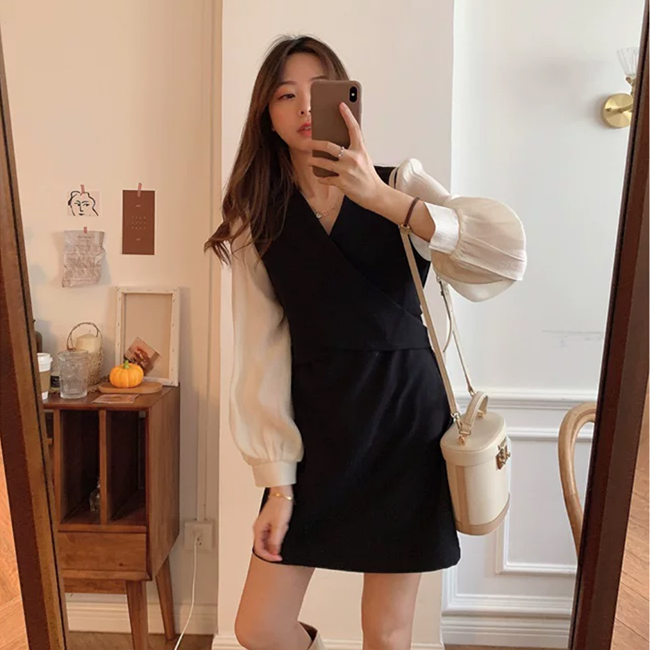 Đầm midi tay dài thời trang cho nữ | BigBuy360 - bigbuy360.vn
