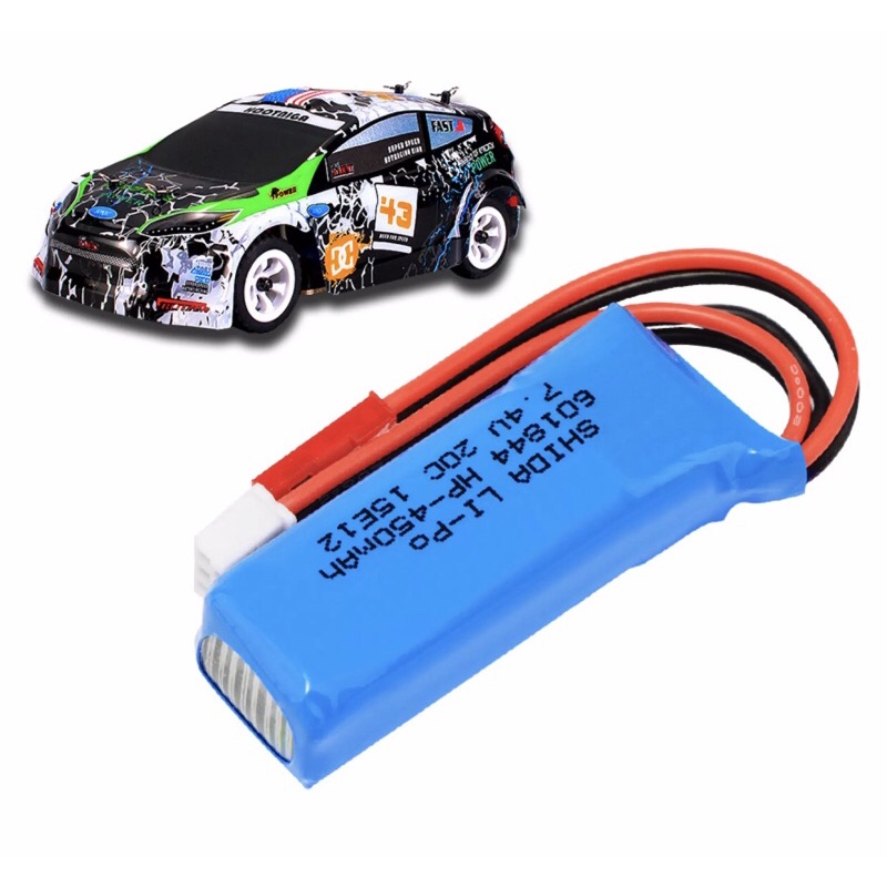 [HCM]Pin lipo 2s 450mAh 20C nâng cấp Wltoys K969 K989