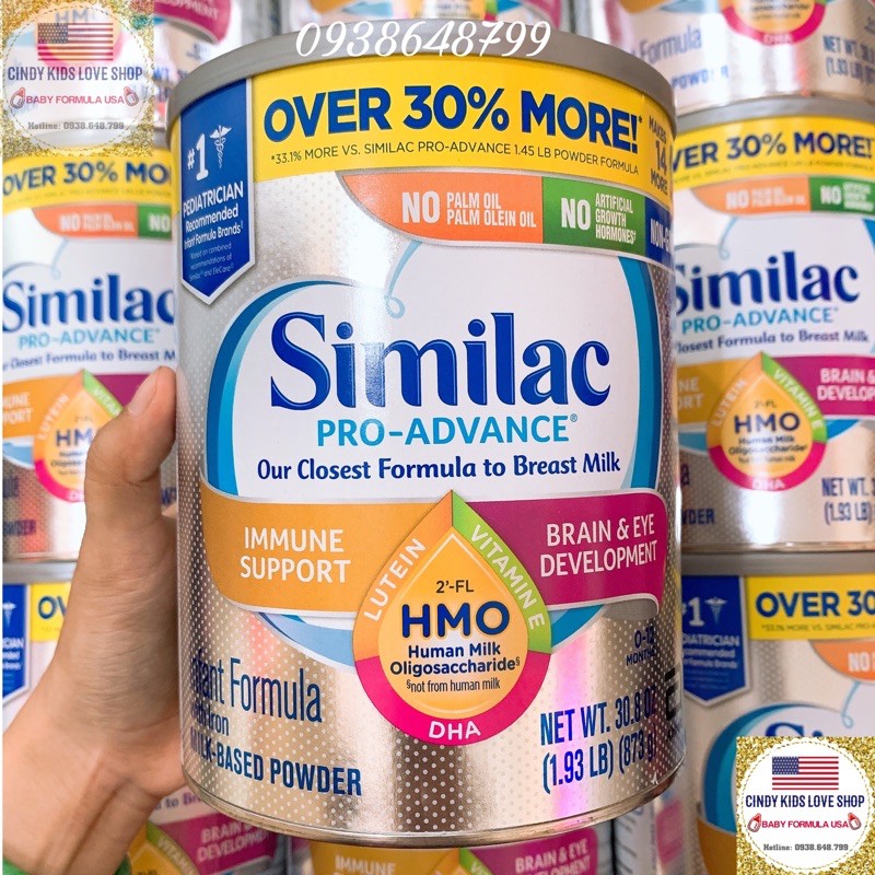 Date 3/2022- 873g Sữa Similac Pro Advance (0-12 tháng)