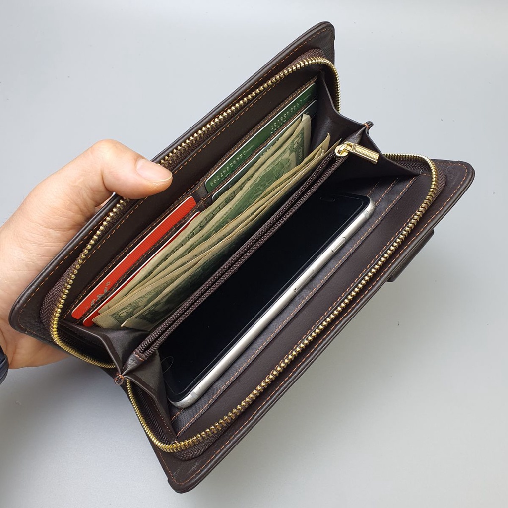 Clutch cầm tay nam da bò CL136  - 100% da bò thật, bảo hành 3 năm