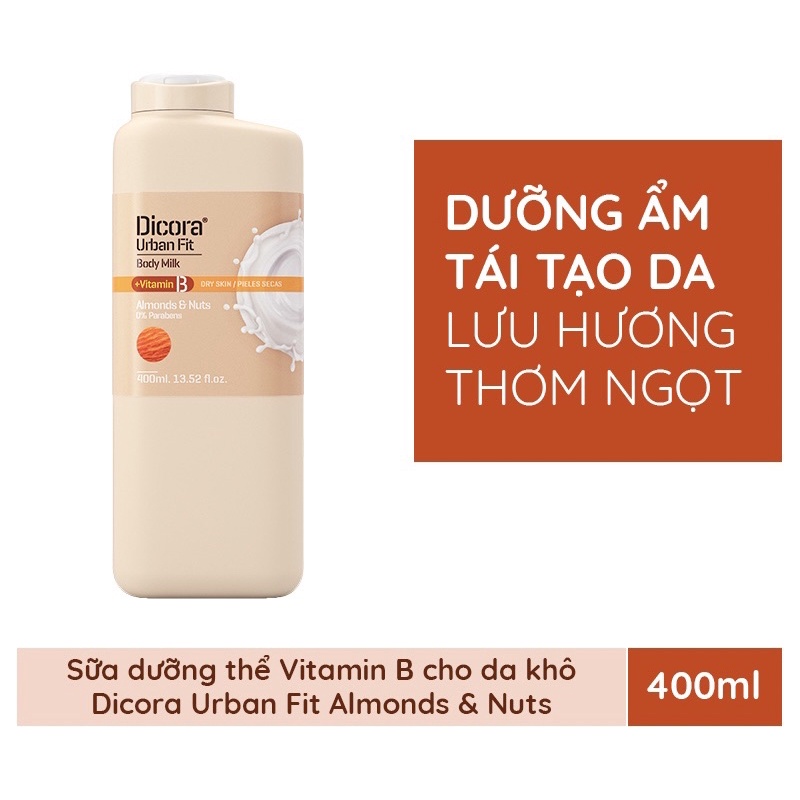 Sữa Dưỡng Thể Dicora Urban Body Milk 400ML