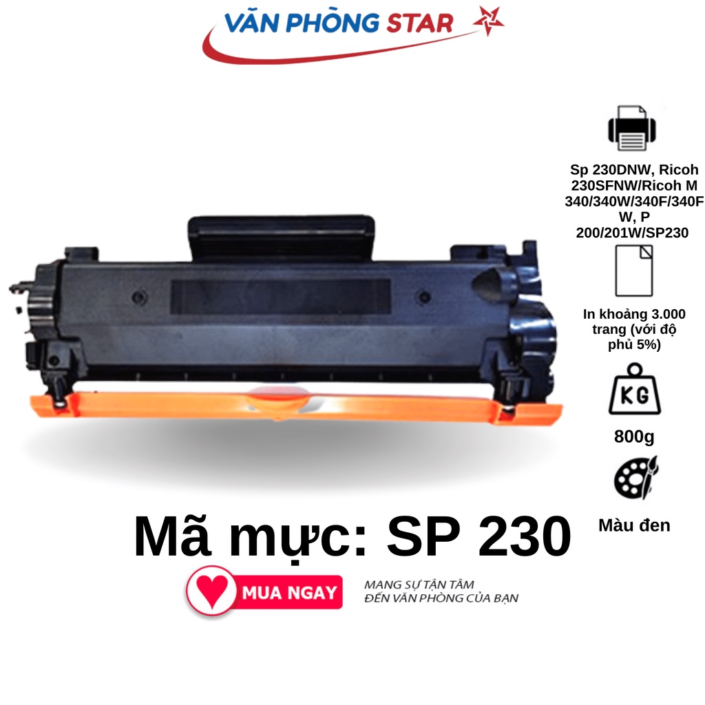 Hộp mực Ricoh SP230H/M340/201 SP230 I-AICON dùng cho máy Ricoh Sp 230DNW, Ricoh 230SFNW/Ricoh M 340.