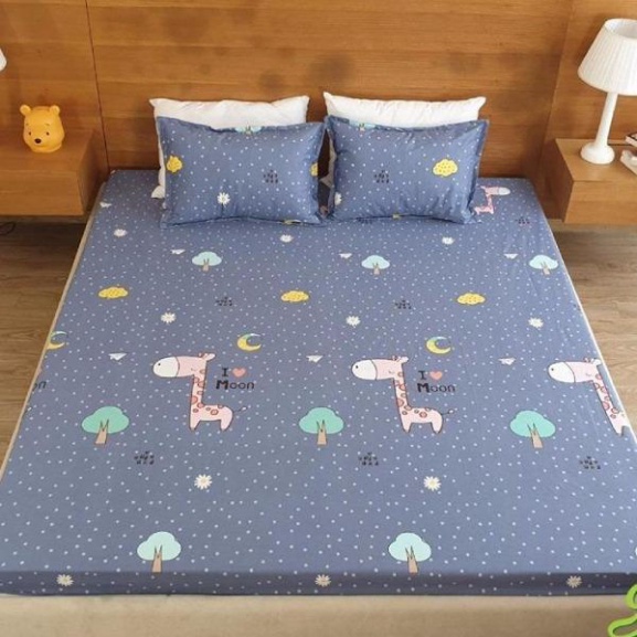 Ga chống thấm cotton HÀN QUỐC (2MX2M2 )không nóng, không bí, thoáng mát dùng trực tiếp( Chọn Mẫu,KHÔNG KÈM VỎ GỐI) ⚡️