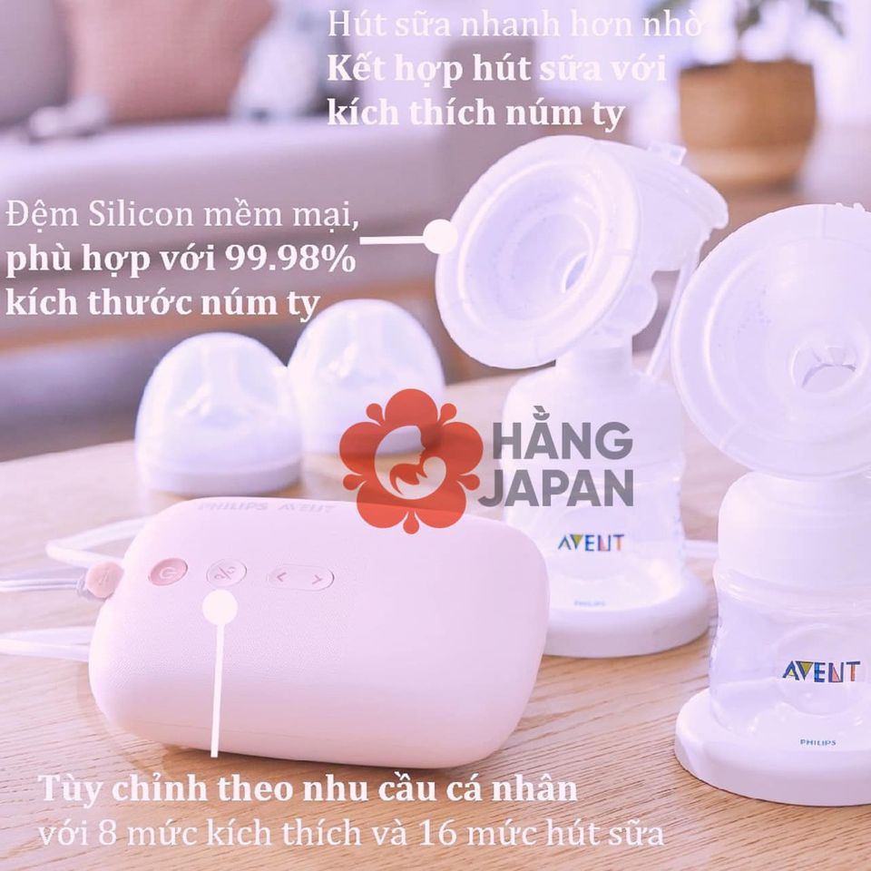 [ CHÍNH HÃNG] Máy hút sữa điện đôi Philips Avent Eureka SCF393.11