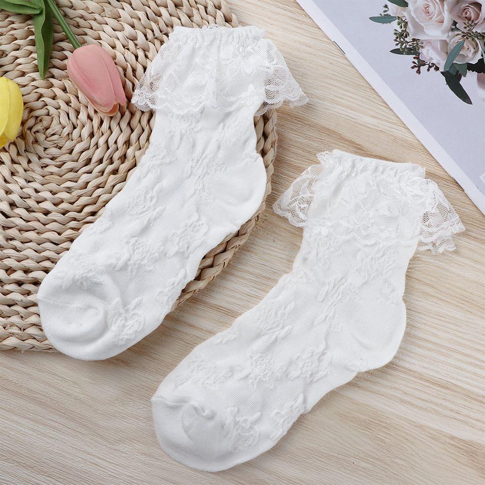 Vớ Ren Hoa Phong Cách Lolita Xinh Xắn Cho Nữ