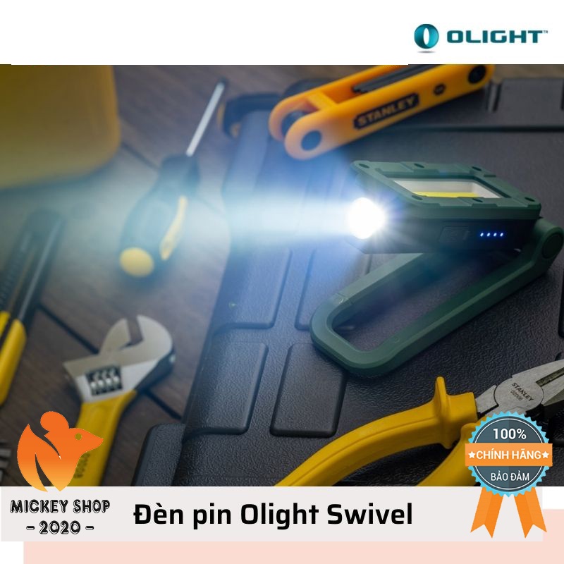 Đèn Pin Làm Việc Olight Swivel Tối Đa 400 LUMENS - 80m Pin Tích Hợp 2600mAh