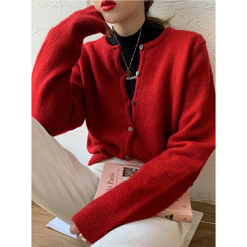 Áo Khoác Cardigan Cashmere Retro Korea | BigBuy360 - bigbuy360.vn