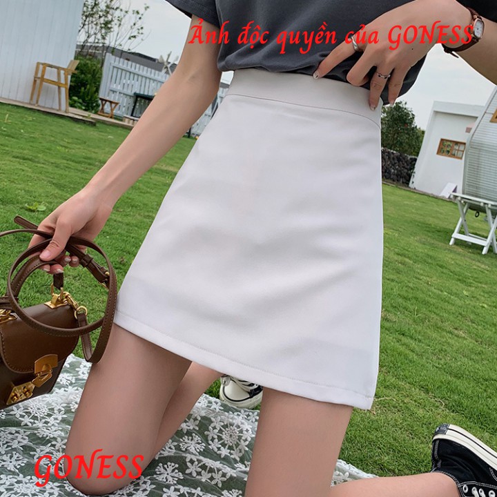 Chân váy Goness chữ a dáng ngắn có quần trong, nhiều màu, chất vải vintex cao cấp | BigBuy360 - bigbuy360.vn